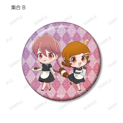 『アポカリプスホテル』トレーディング ちびキャラ ホテルモントレ制服&モーニングスタッフver. グリッター缶バッジ(単位/BOX)